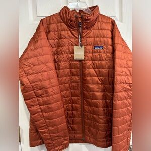 Patagonia Men’s XL Nano Puff Jacket Puffer NWT Burnished Red Puffy Insulated